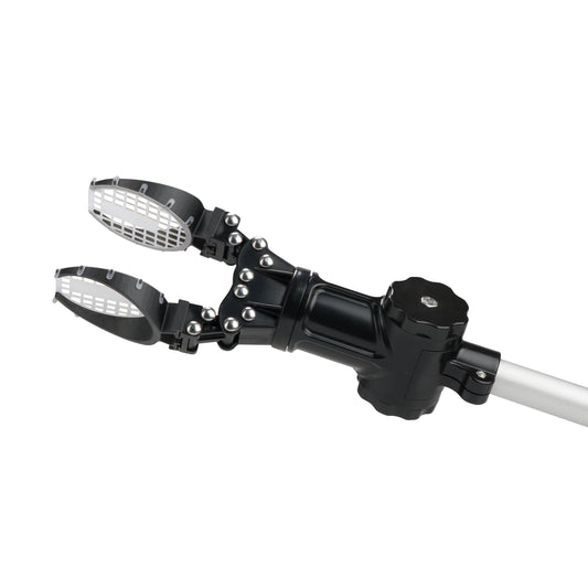 Grâce à sa tête ingénieuse, le cueille-fruit Girafruit saisit et détache les fruits en douceur. Ses raquettes souples préservent leur intégrité à chaque cueillette.